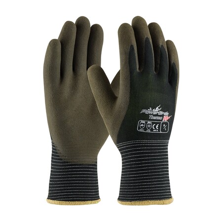 Pip Seamless Knit Polyester Glove with Acrylic Liner and Latex MicroFinish Grip on Palm & Fingers, 12PK 41-1430/S